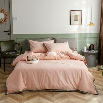 91家纺网 家纺一手货源 找家纺 （总） 寐眠 2020新款40s长绒棉纯色四件套