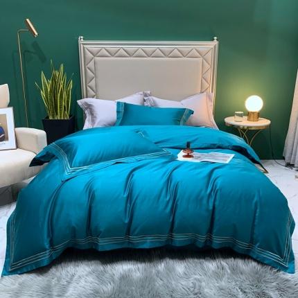 91家纺网 家纺一手货源 找家纺 （总）顾家家居 2023新款100支澳棉刺绣四件套