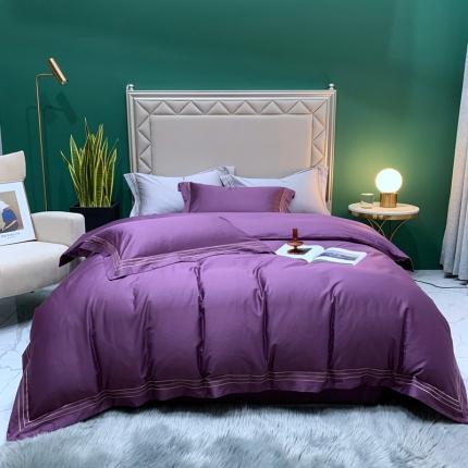 91家纺网 家纺一手货源 找家纺 （总）顾家家居 2023新款100支澳棉刺绣四件套