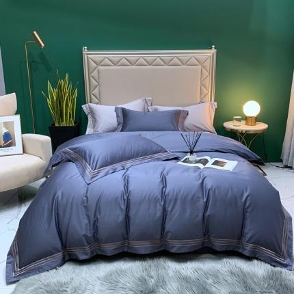 91家纺网 家纺一手货源 找家纺 （总）顾家家居 2023新款100支澳棉刺绣四件套