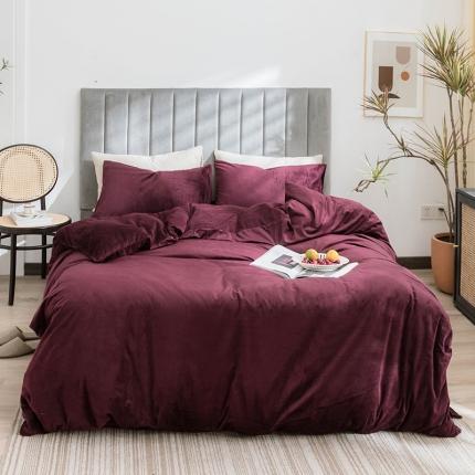 91家纺网 家纺一手货源 找家纺 （总） 寐眠 2020新款秋冬加厚天鹅绒四件套