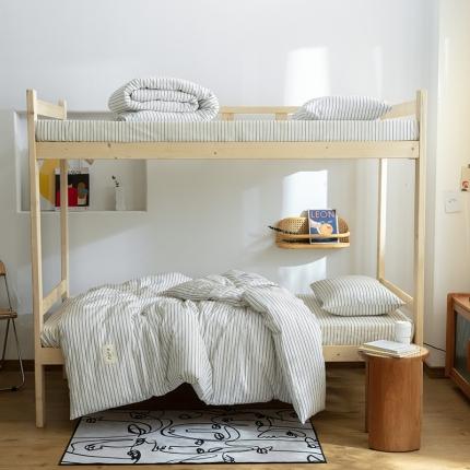 91家纺网 家纺一手货源 找家纺 （总） 寐眠 2021新款全棉水洗棉无印学生三件套四件套