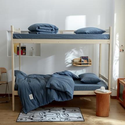 91家纺网 家纺一手货源 找家纺 （总） 寐眠 2021新款全棉水洗棉无印学生三件套四件套