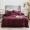 91家纺网 家纺一手货源 找家纺 寐眠 2020新款秋冬加厚天鹅绒四件套 酒红纯色
