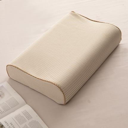 棉麻天然乳胶枕颗粒保健护颈枕头枕芯