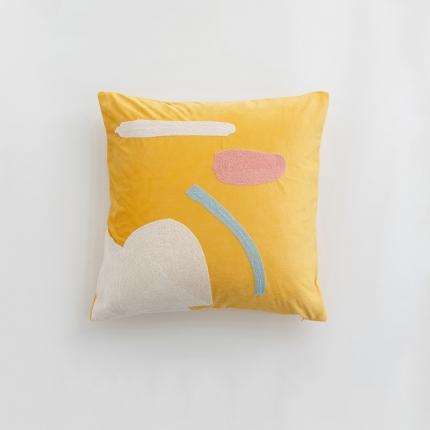 91家纺网 家纺一手货源 找家纺 美茉家居 2020新款灯芯绒毛线绣抱枕 玛丽Mary