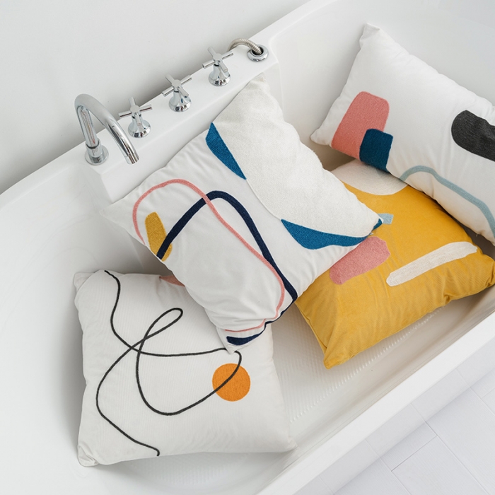 91家纺网 家纺一手货源 找家纺 （总）美茉家居 2020新款灯芯绒毛线绣抱枕