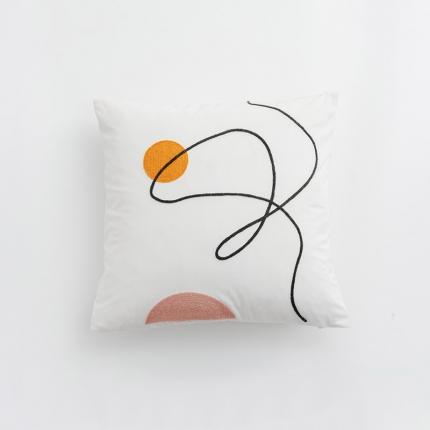 美茉家居 2020新款灯芯绒毛线绣抱枕 罗兰Rolland