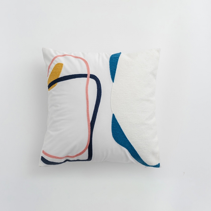 91家纺网 家纺一手货源 找家纺 美茉家居 2020新款灯芯绒毛线绣抱枕 米娜Mina