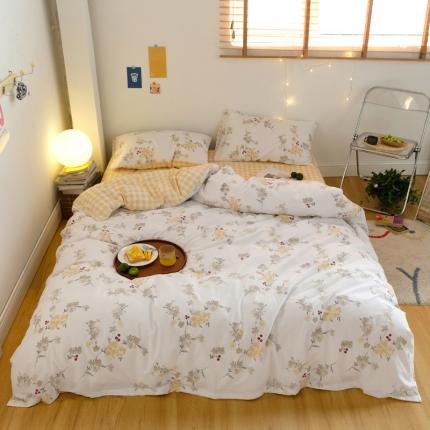 91家纺网 家纺一手货源 找家纺 窝米2020秋季13370全棉四件套萌宠风系列 草本集