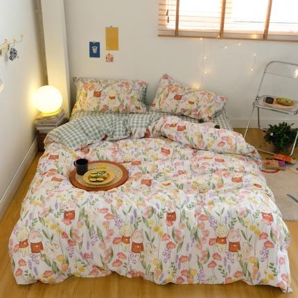 91家纺网 家纺一手货源 找家纺 （总）窝米2020秋季13370全棉四件套萌宠风系列