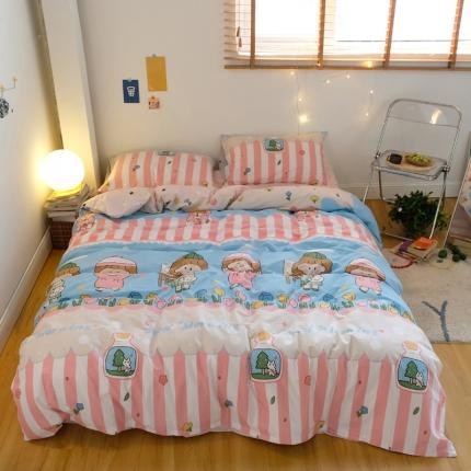 91家纺网 家纺一手货源 找家纺 （总）窝米2020秋季13370全棉四件套萌宠风系列