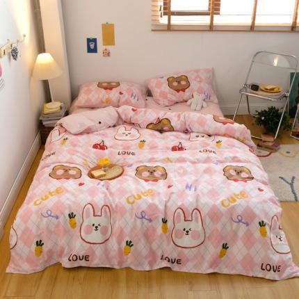 91家纺网 家纺一手货源 找家纺 （总）窝米2020秋季13370全棉四件套萌宠风系列