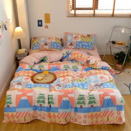 91家纺网 家纺一手货源 找家纺 （总）窝米2020秋季13370全棉四件套萌宠风系列