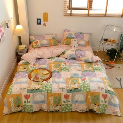 91家纺网 家纺一手货源 找家纺 （总）窝米2020秋季13370全棉四件套萌宠风系列