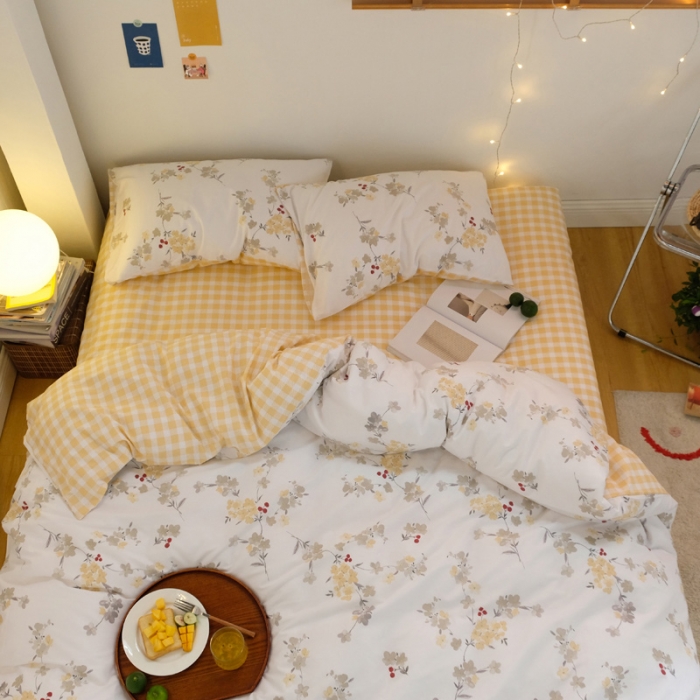 91家纺网 家纺一手货源 找家纺 窝米2020秋季13370全棉四件套萌宠风系列 草本集