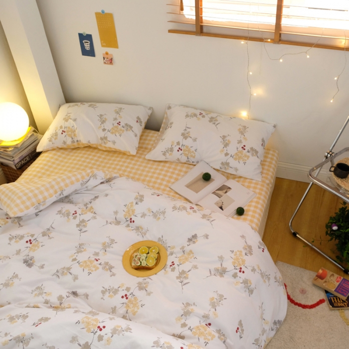 91家纺网 家纺一手货源 找家纺 窝米2020秋季13370全棉四件套萌宠风系列 草本集