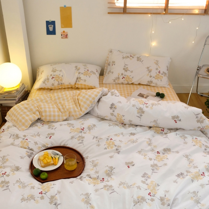 91家纺网 家纺一手货源 找家纺 窝米2020秋季13370全棉四件套萌宠风系列 草本集