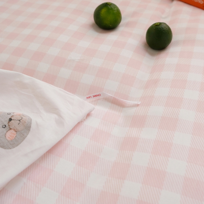 91家纺网 家纺一手货源 找家纺 窝米2020秋季13370全棉四件套萌宠风系列 草莓熊