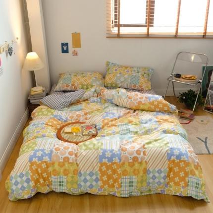 窝米2020秋季13370全棉四件套萌宠风系列 春天的故事