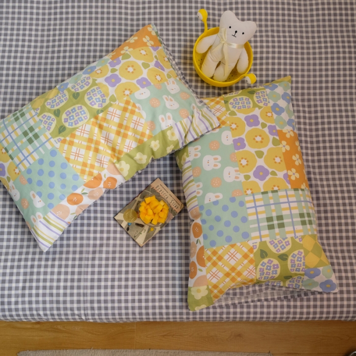 91家纺网 家纺一手货源 找家纺 窝米2020秋季13370全棉四件套萌宠风系列 春天的故事