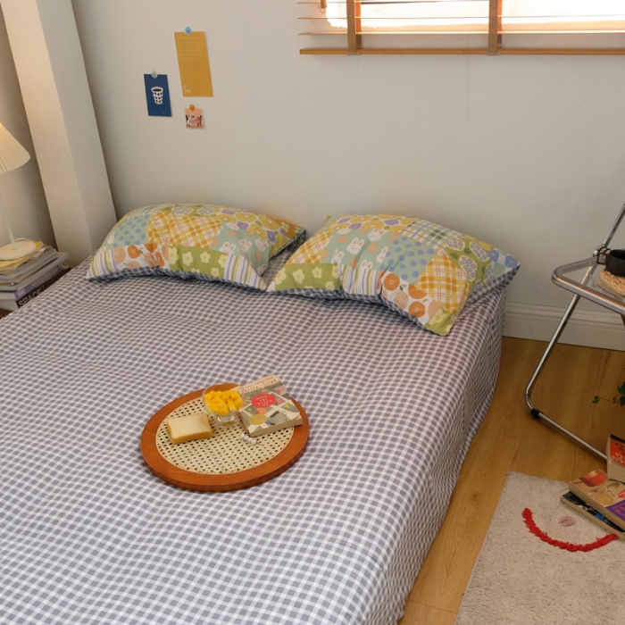 91家纺网 家纺一手货源 找家纺 窝米2020秋季13370全棉四件套萌宠风系列 春天的故事