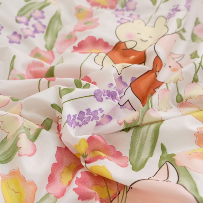 91家纺网 家纺一手货源 找家纺 窝米2020秋季13370全棉四件套萌宠风系列 好伙伴