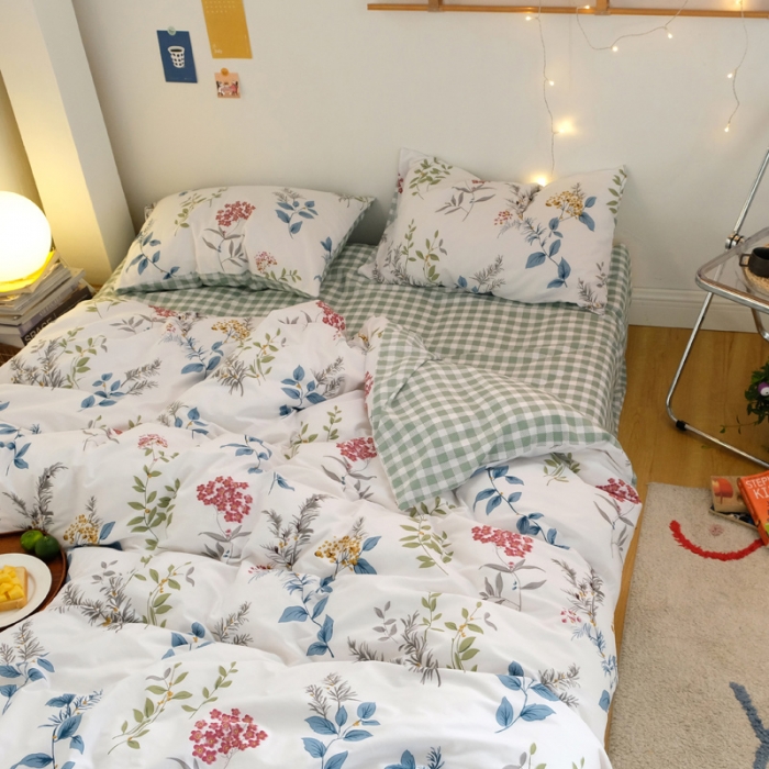 91家纺网 家纺一手货源 找家纺 窝米2020秋季13370全棉四件套萌宠风系列 梨梦