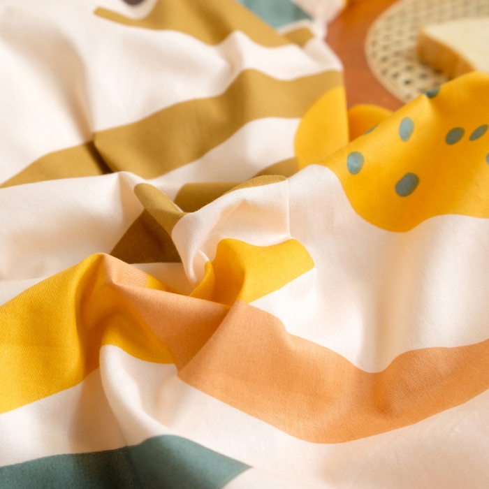 91家纺网 家纺一手货源 找家纺 窝米2020秋季13370全棉四件套萌宠风系列 秋收季节