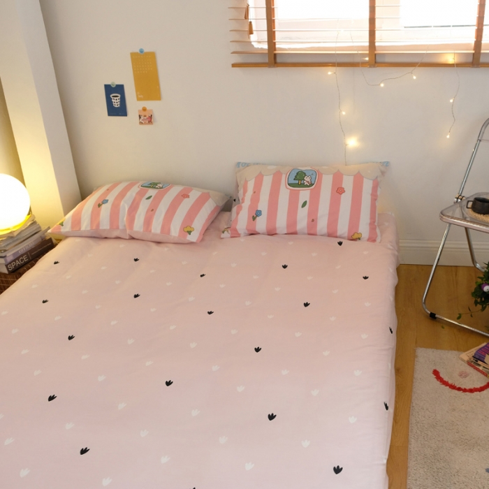 91家纺网 家纺一手货源 找家纺 窝米2020秋季13370全棉四件套萌宠风系列 森林畅游