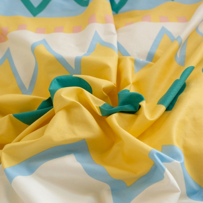 91家纺网 家纺一手货源 找家纺 窝米2020秋季13370全棉四件套萌宠风系列 是心动啊黄