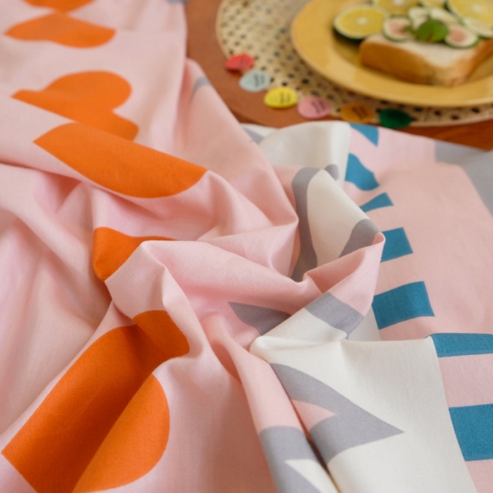 91家纺网 家纺一手货源 找家纺 窝米2020秋季13370全棉四件套萌宠风系列 是心动啊桔