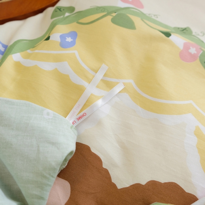 91家纺网 家纺一手货源 找家纺 窝米2020秋季13370全棉四件套萌宠风系列 汤姆熊