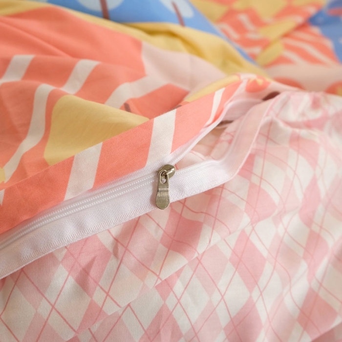 91家纺网 家纺一手货源 找家纺 窝米2020秋季13370全棉四件套萌宠风系列 小猫咪