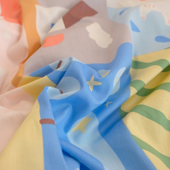 91家纺网 家纺一手货源 找家纺 窝米2020秋季13370全棉四件套萌宠风系列 小猫咪