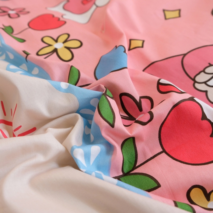 91家纺网 家纺一手货源 找家纺 窝米2020秋季13370全棉四件套萌宠风系列 小米菲