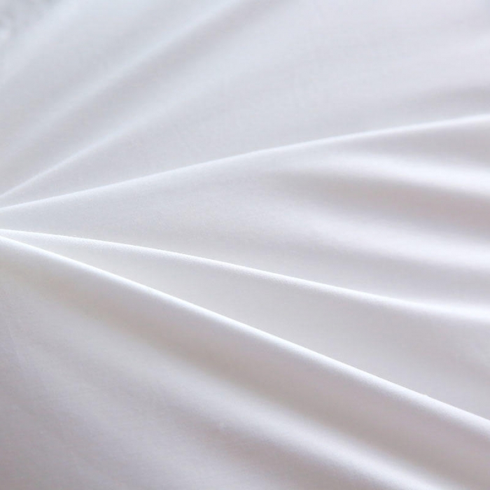 91家纺网 家纺一手货源 找家纺 俏企鹅 2025新款全棉单边羽绒被 纯白色