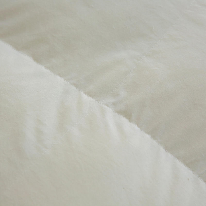 91家纺网 家纺一手货源 找家纺 俏企鹅 2025新款全棉单边羽绒被 米黄