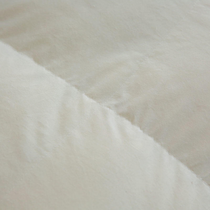 91家纺网 家纺一手货源 找家纺 俏企鹅 2025新款全棉单边羽绒被 米黄