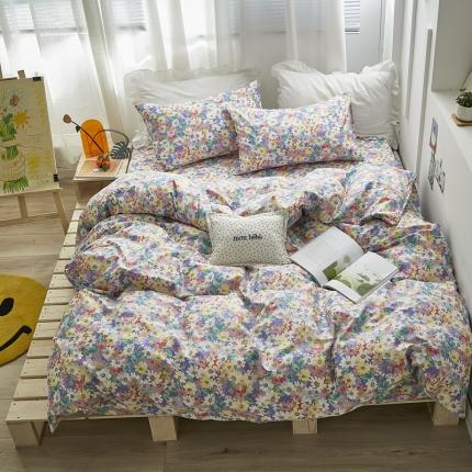 怡家居 2021新款全棉田园四件套 花海