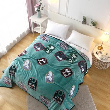 91家纺网 家纺一手货源 找家纺 佰亿莱 2024新款法莱绒牛奶绒迪士尼毛毯 奥拉夫