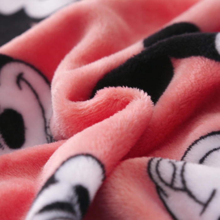 91家纺网 家纺一手货源 找家纺 佰亿莱 2024新款法莱绒牛奶绒迪士尼毛毯 搞怪米老鼠