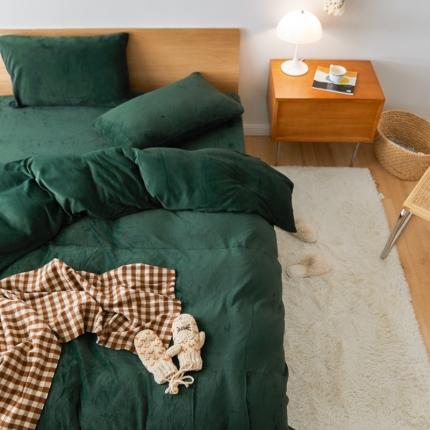 91家纺网 家纺一手货源 找家纺 （总）时光里 2020新款纯色230克牛奶绒单被套