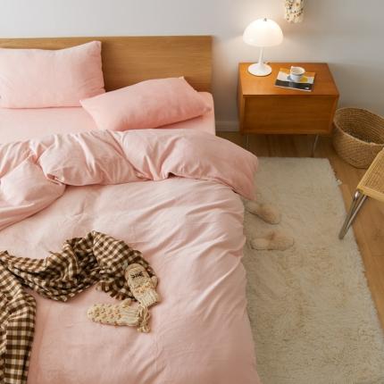 91家纺网 家纺一手货源 找家纺 （总）时光里 2020新款纯色230克牛奶绒单被套