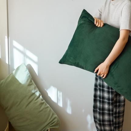 91家纺网 家纺一手货源 找家纺 （总）时光里 2020新款纯色230克牛奶绒单枕套