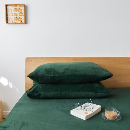 91家纺网 家纺一手货源 找家纺 （总）时光里 2020新款纯色230克牛奶绒单枕套