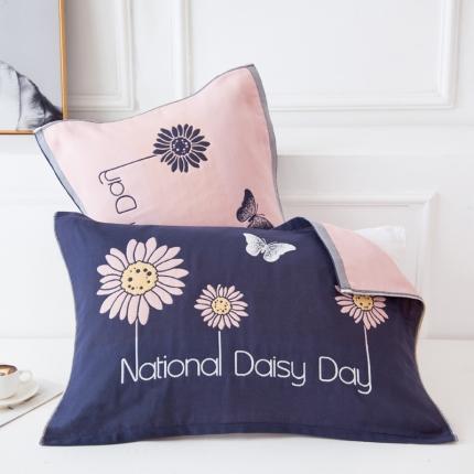 91家纺网 家纺一手货源 找家纺 （总） 朴尔 2020新款多彩全棉六层纱布大版花枕巾