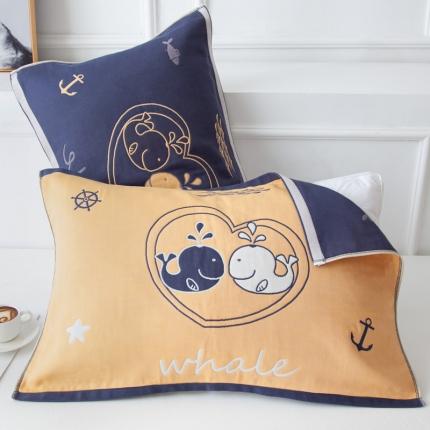 91家纺网 家纺一手货源 找家纺 （总） 朴尔 2020新款多彩全棉六层纱布大版花枕巾