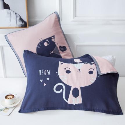 91家纺网 家纺一手货源 找家纺 （总） 朴尔 2020新款多彩全棉六层纱布大版花枕巾