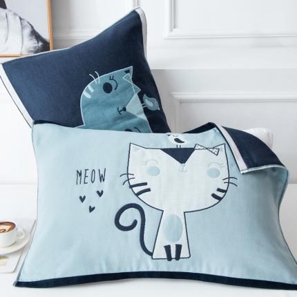 91家纺网 家纺一手货源 找家纺 （总） 朴尔 2020新款多彩全棉六层纱布大版花枕巾